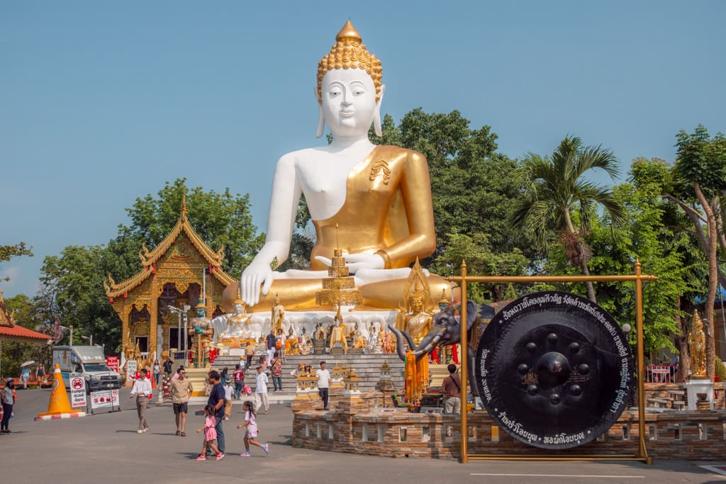 The 17 metre tall Buddha at Wat Phra That Doi Kham