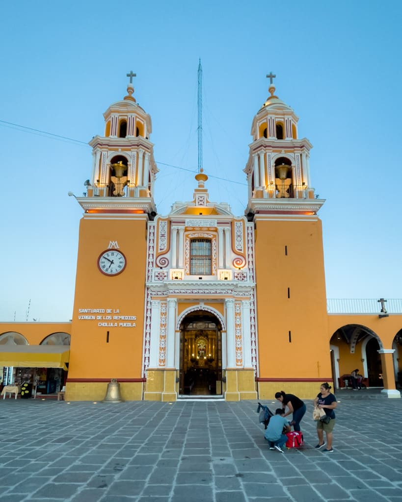 Santuario Nuestra Señora de los Remedios on top of the Pyramid in Cholula