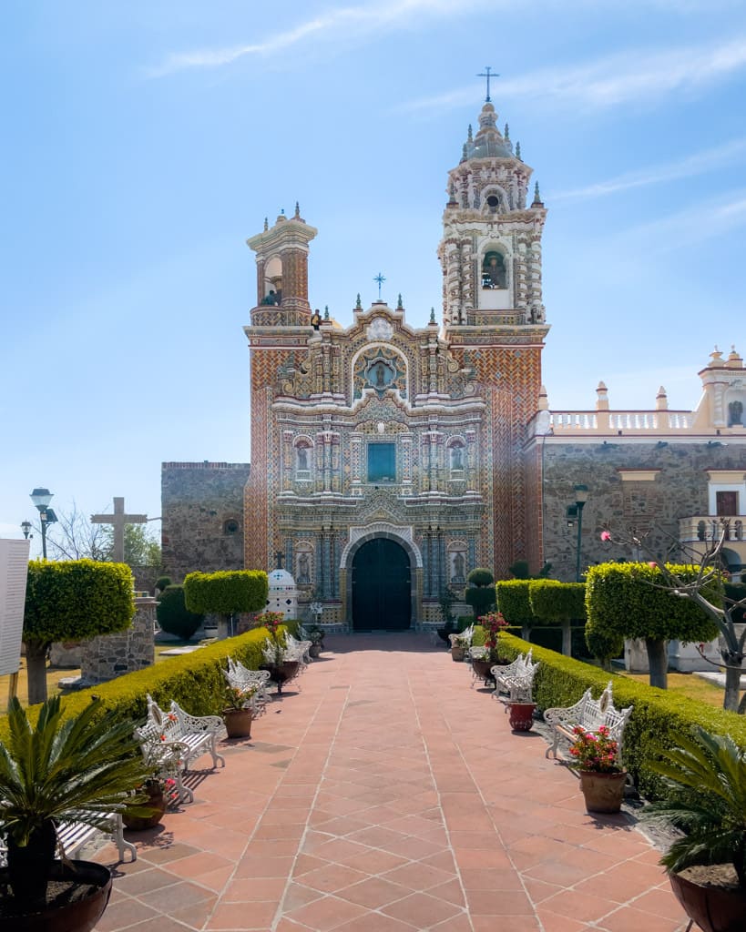 The church of San Francisco Acatepec in Cholula