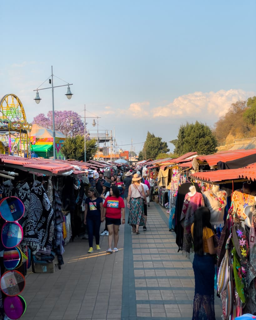 Parque Soria Market at Friday evening