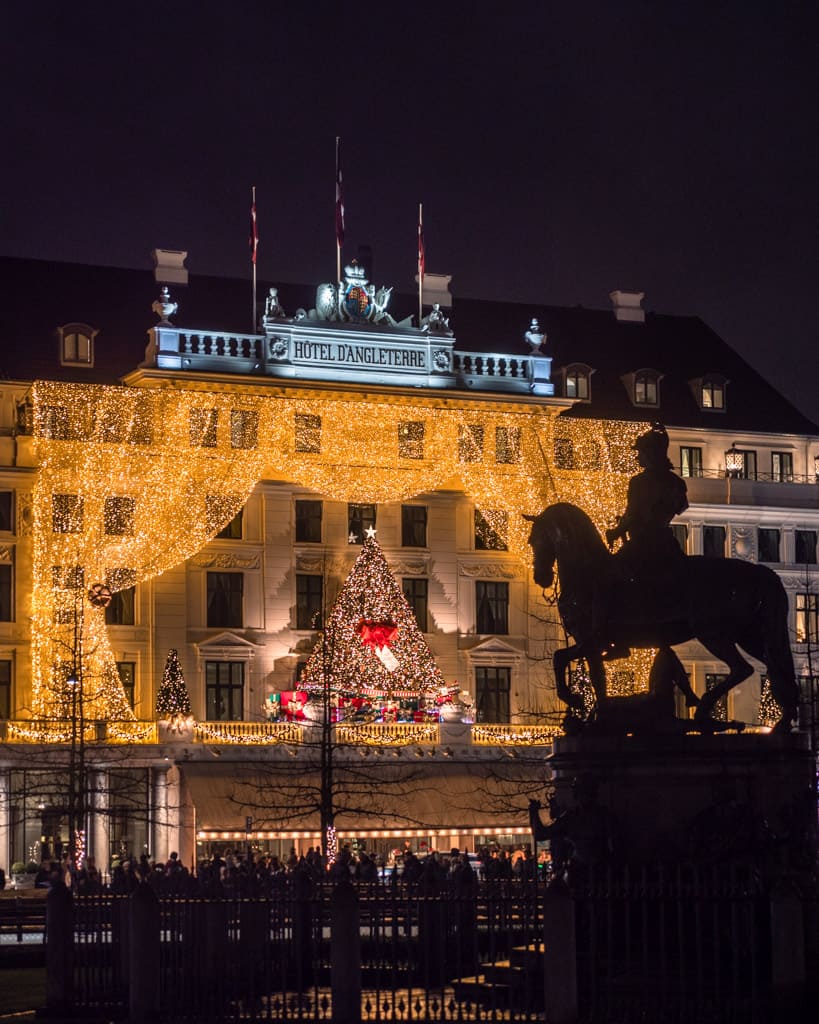 Hotel d'Angleterre during Christmas 2024