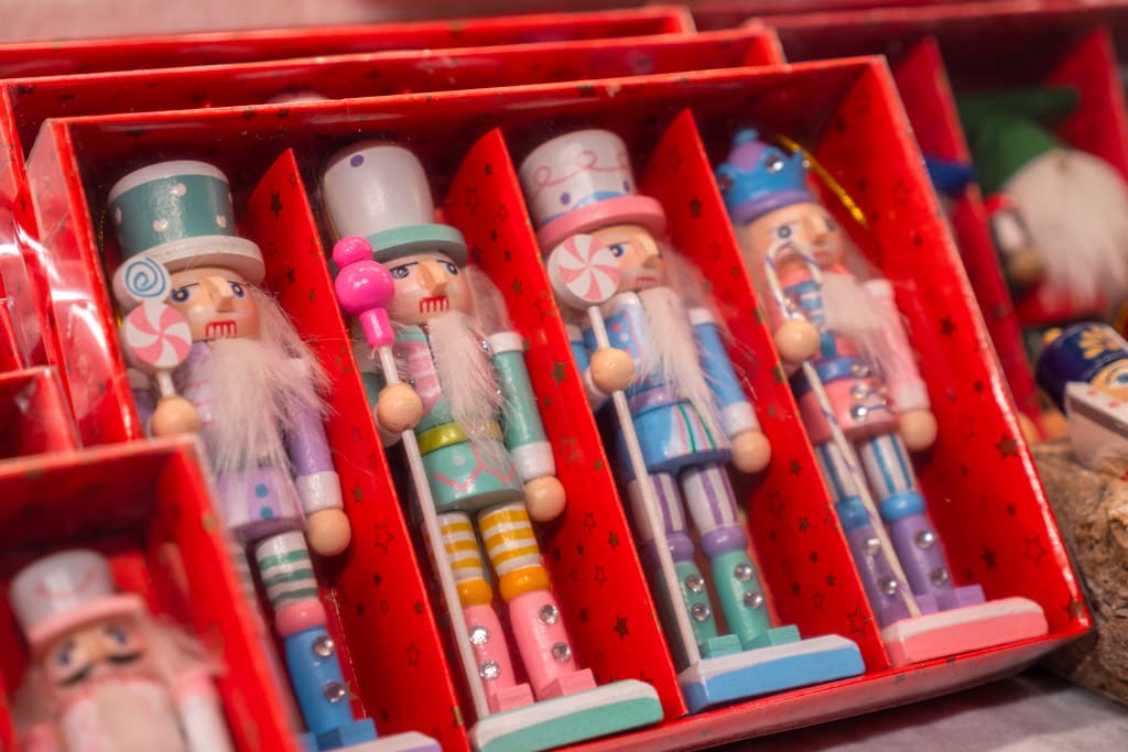 The Nutcracker soldiers in pastel colours