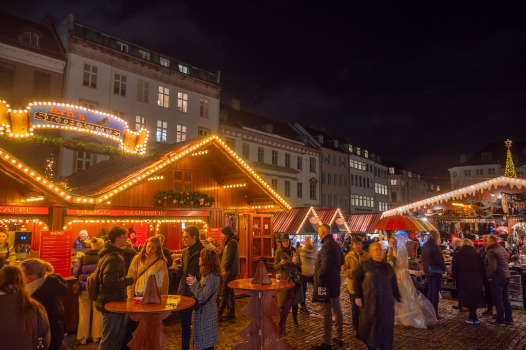 The Christmas market on Nytorv in Copenhagen