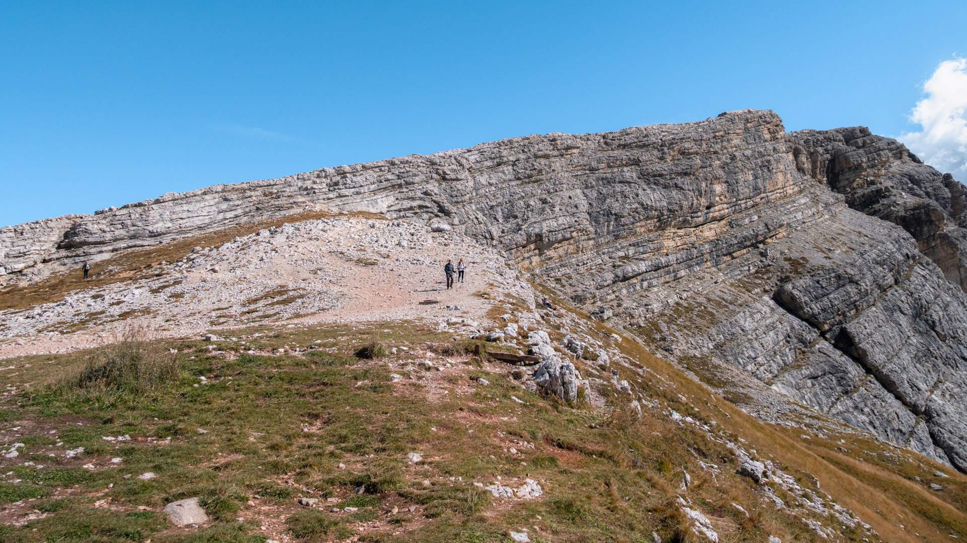The way up to Rifugio Nuvolau