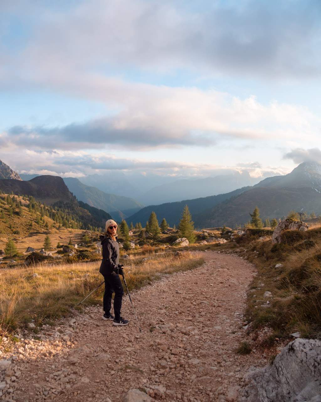 Sunset close to Rifugio Averau