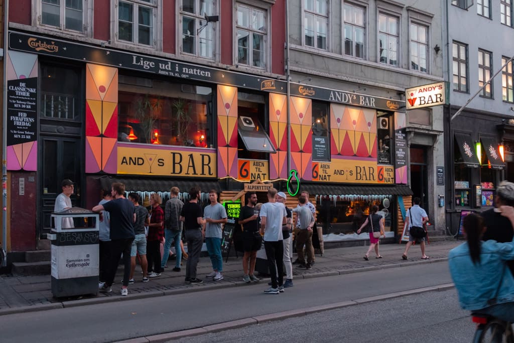 Copenhagen nightlife at Gothersgade