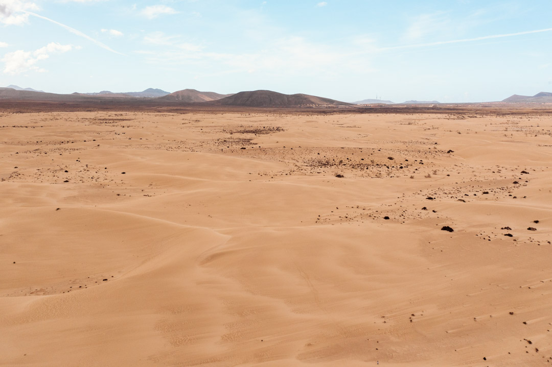 Sand dunes in Corralejo natural park