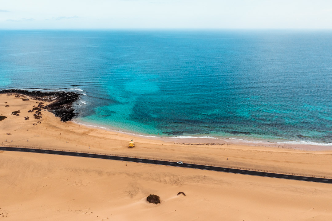 Beach at Corralejo natural park