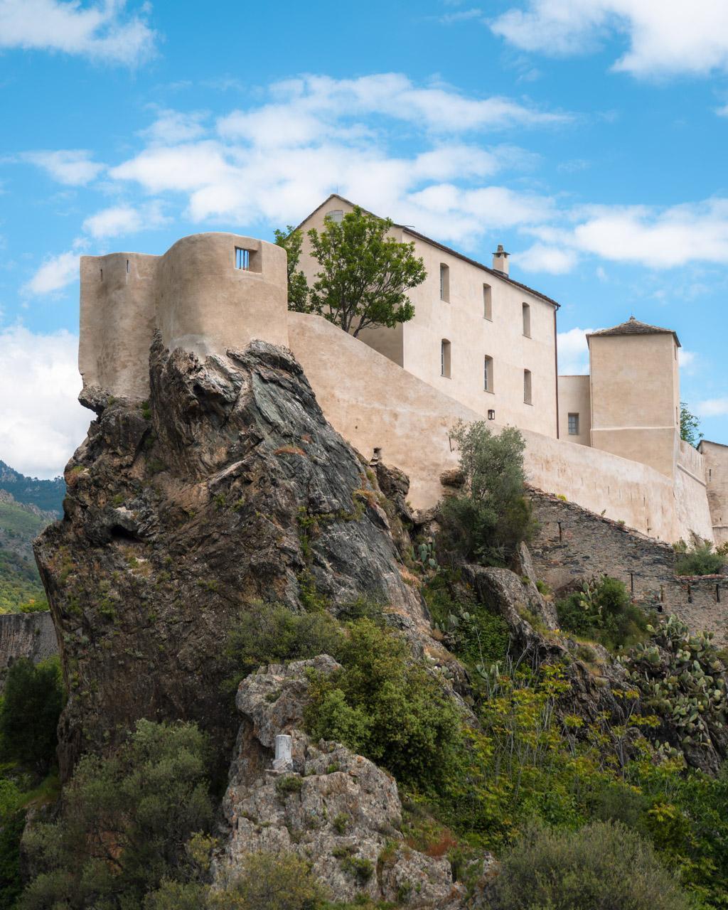 The Citadel in Corte from the Belvedere viewpoint
