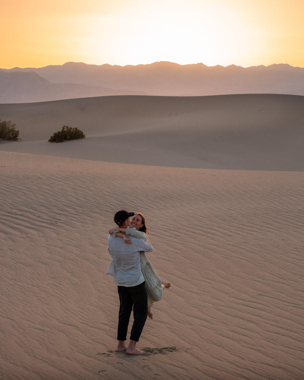 Alex and Victoria in Death Valley, California, USA