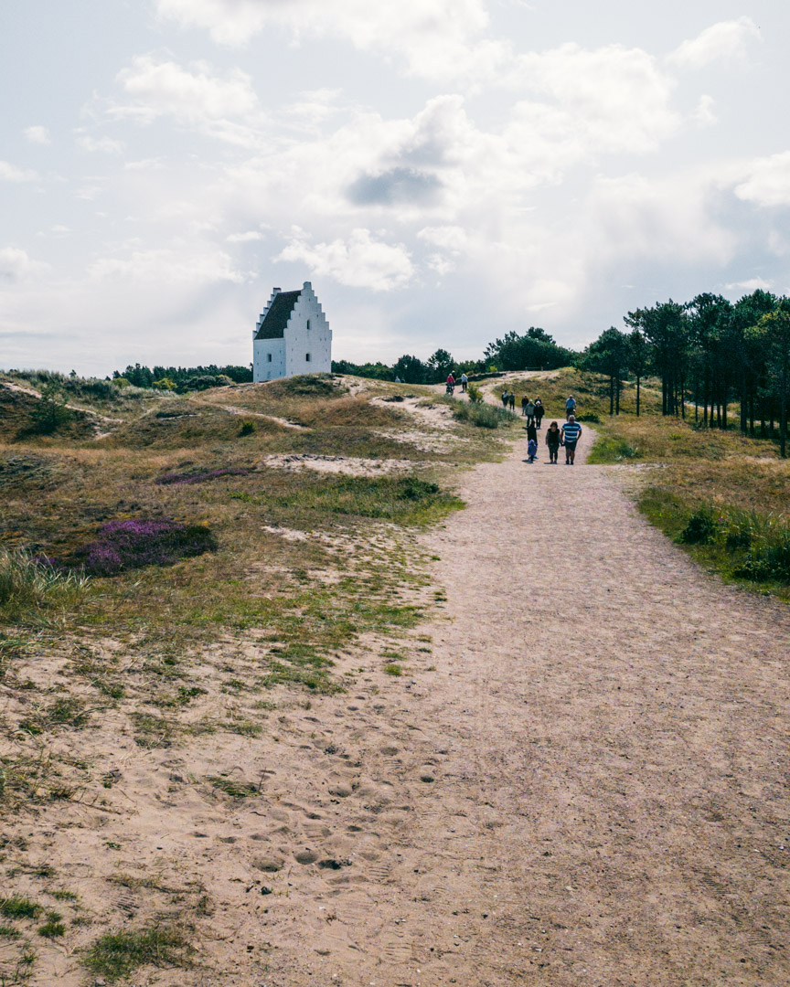 Path to the Sand-Covered Church in Skagen, Denmark