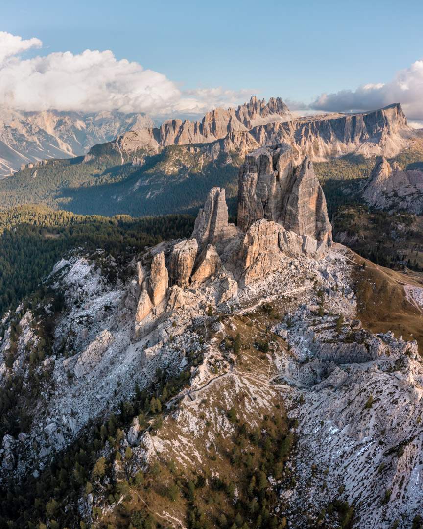 Cinque Torri drone image