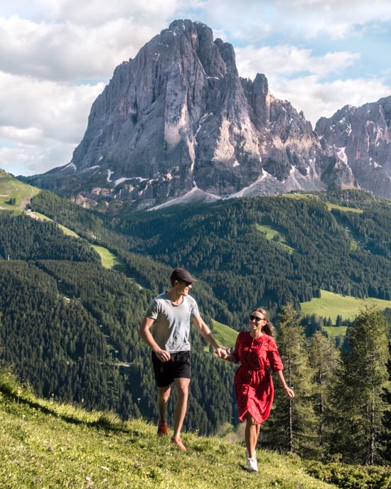 Happy in the Dolomites