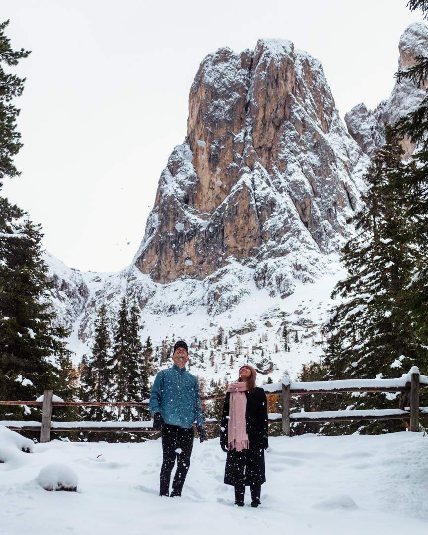 The Dolomites in winter