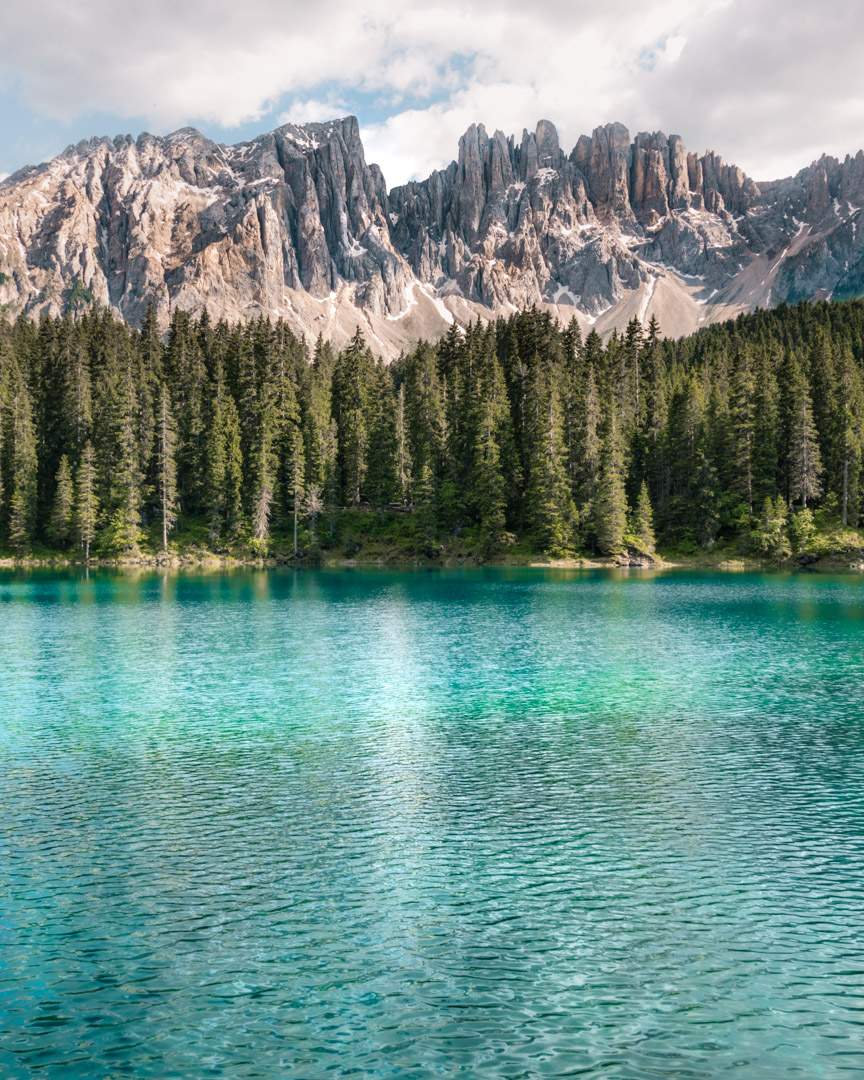 The view at Lago di Carezza