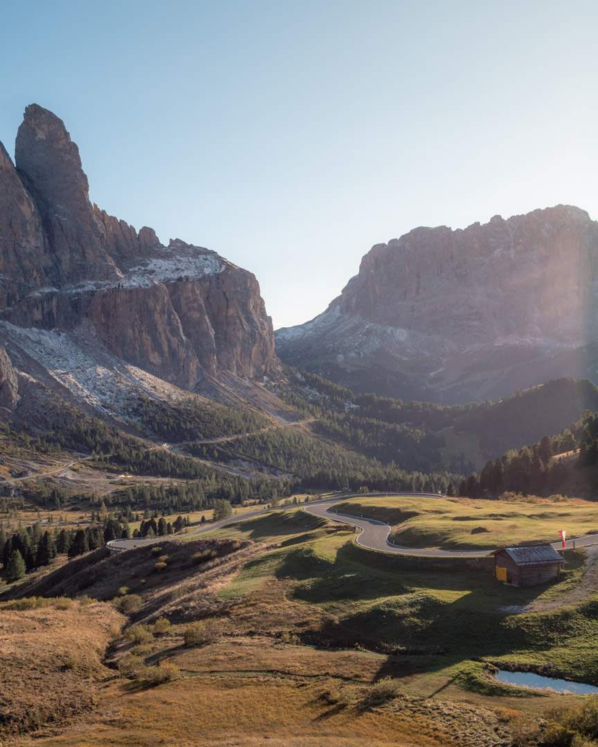 Passo Gardena in the Dolomites