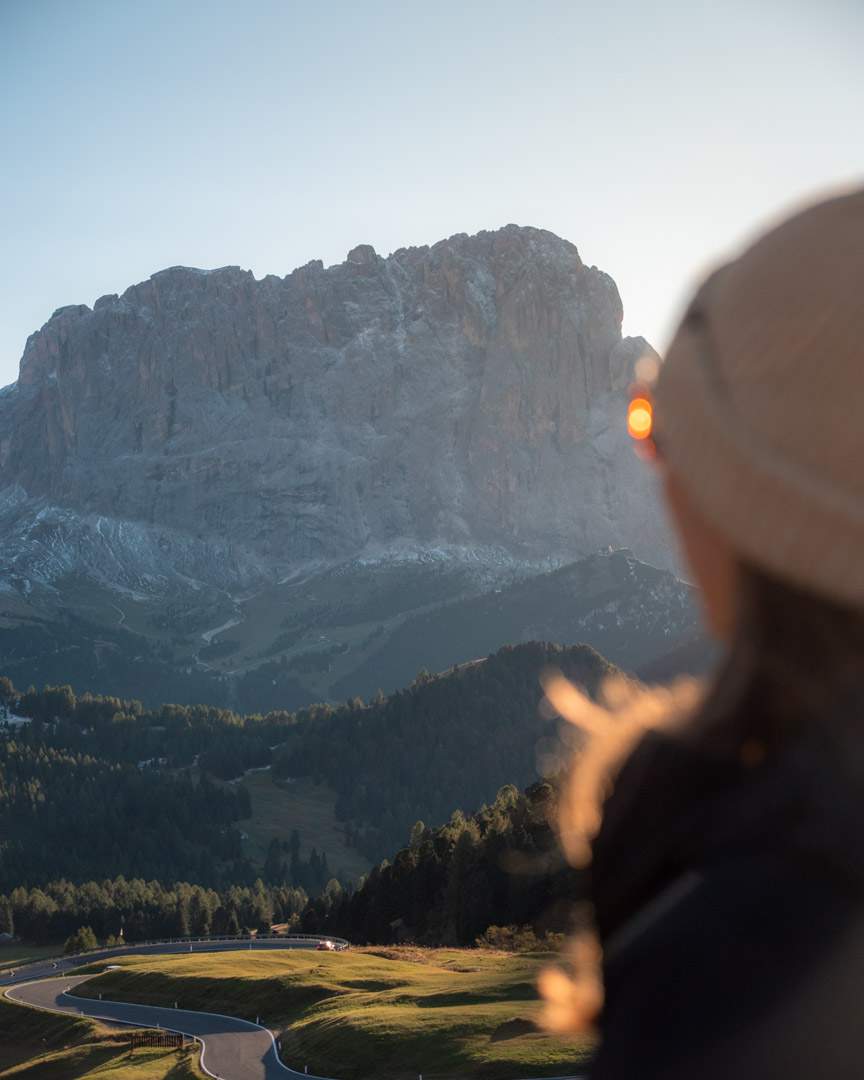 Sunset at the Gardena Pass