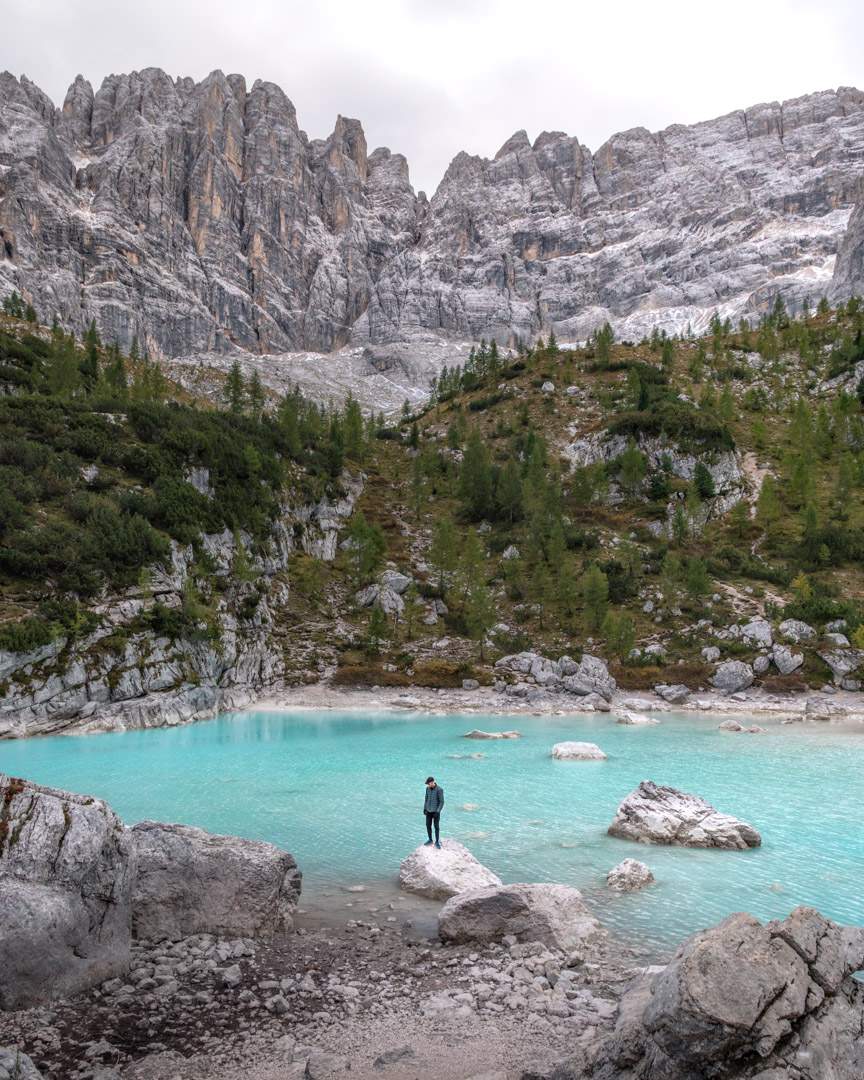 Lago di Sorapis in the Dolomites