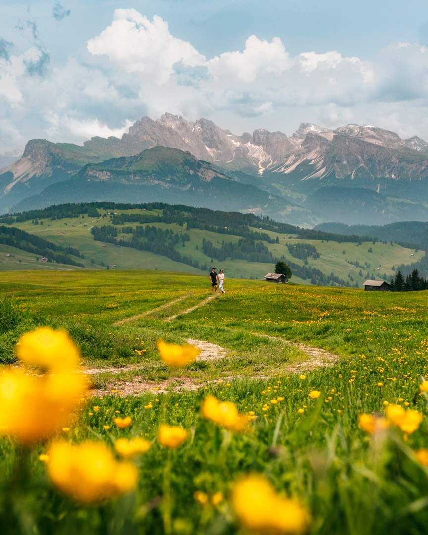 Sun over Seiser Alm/Alpe di Siusi
