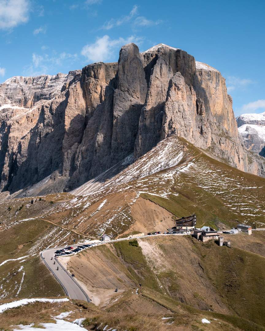 The Sella Pass in the Dolomites