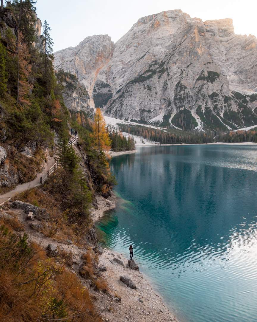 Viewpoint at Lago di Braies