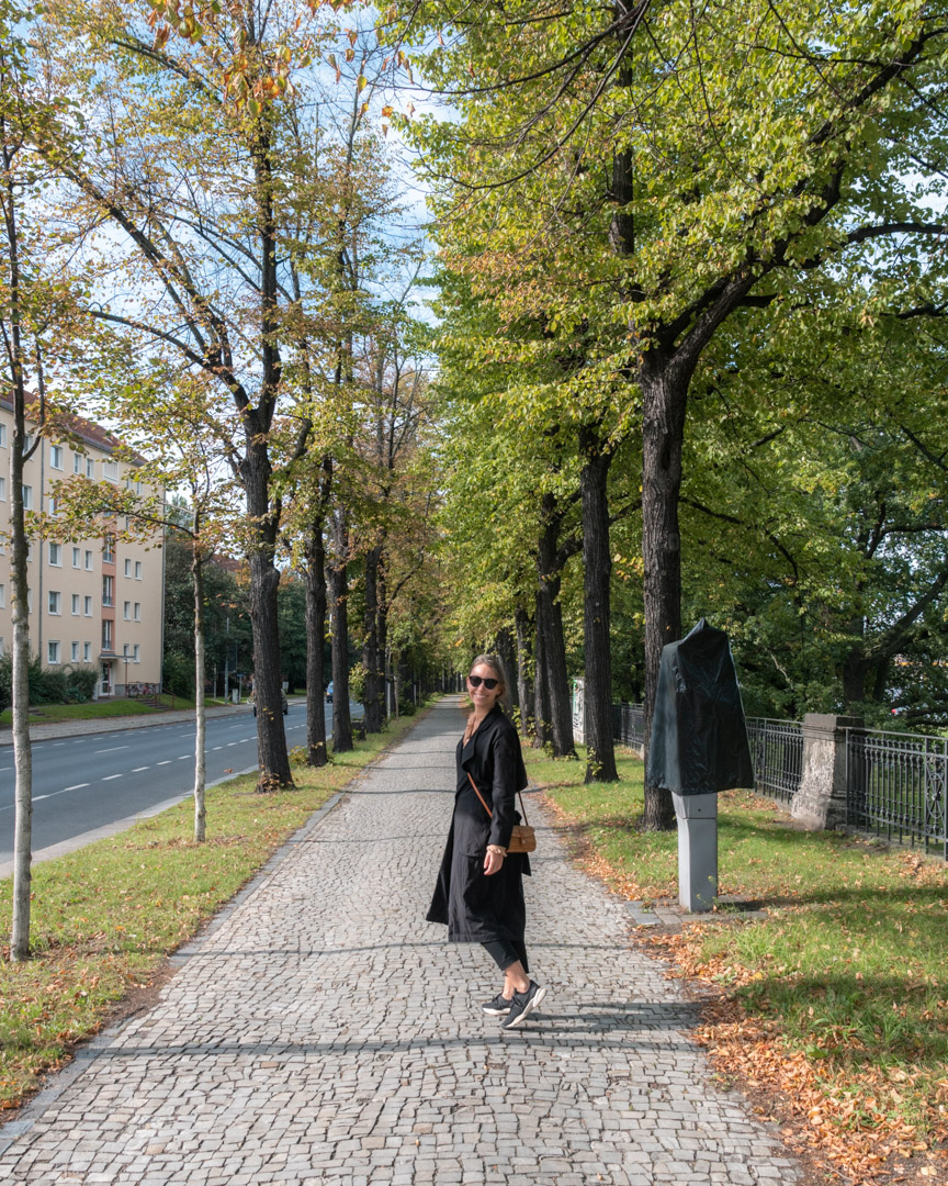 Victoria walking in Dresden