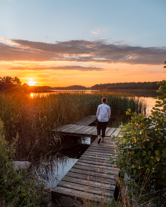 One of the most stunning sunsets ever overlooking Schaalsee in the Duchy of Lauenburg