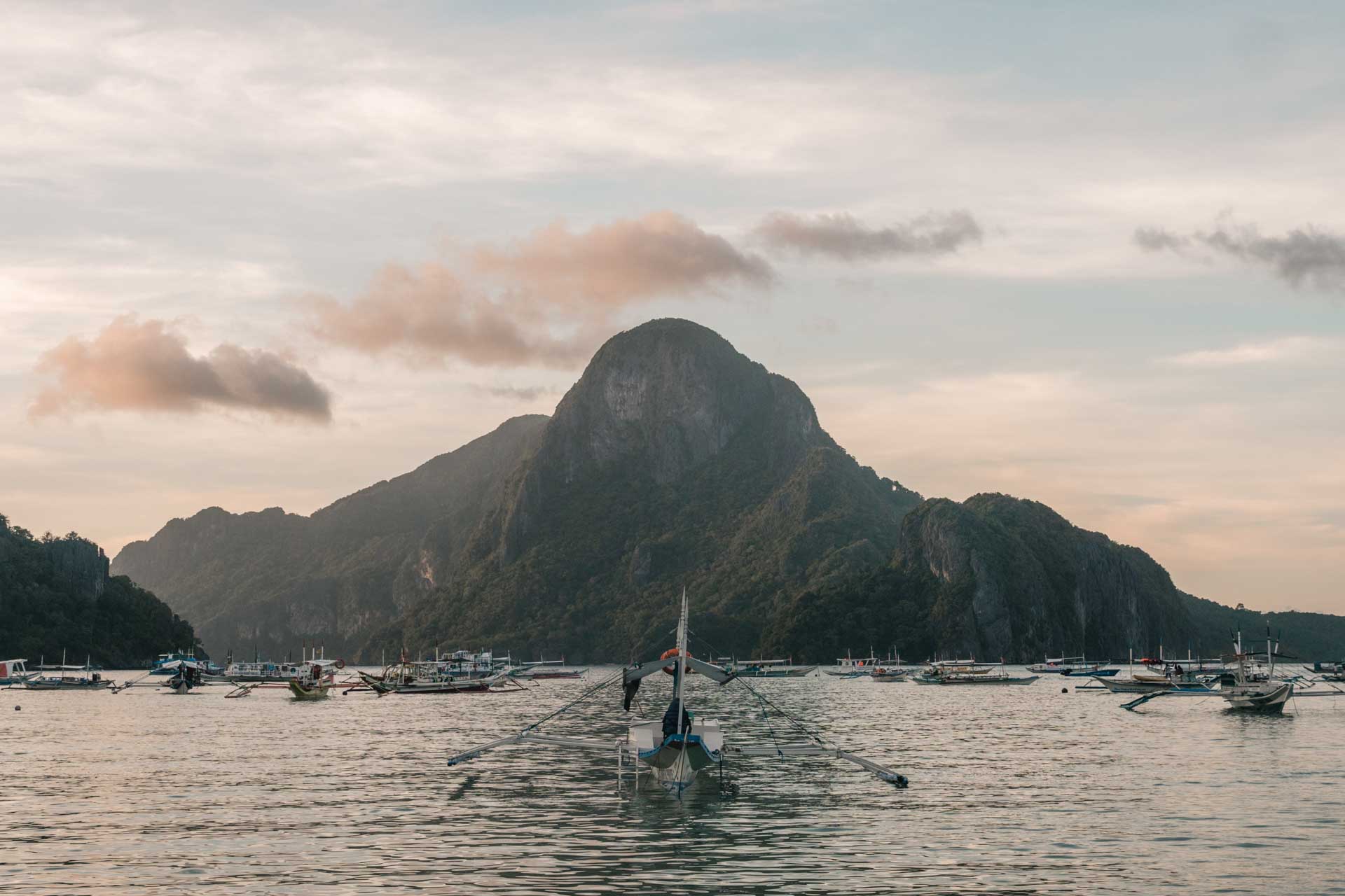 Boat in El Nido Bay