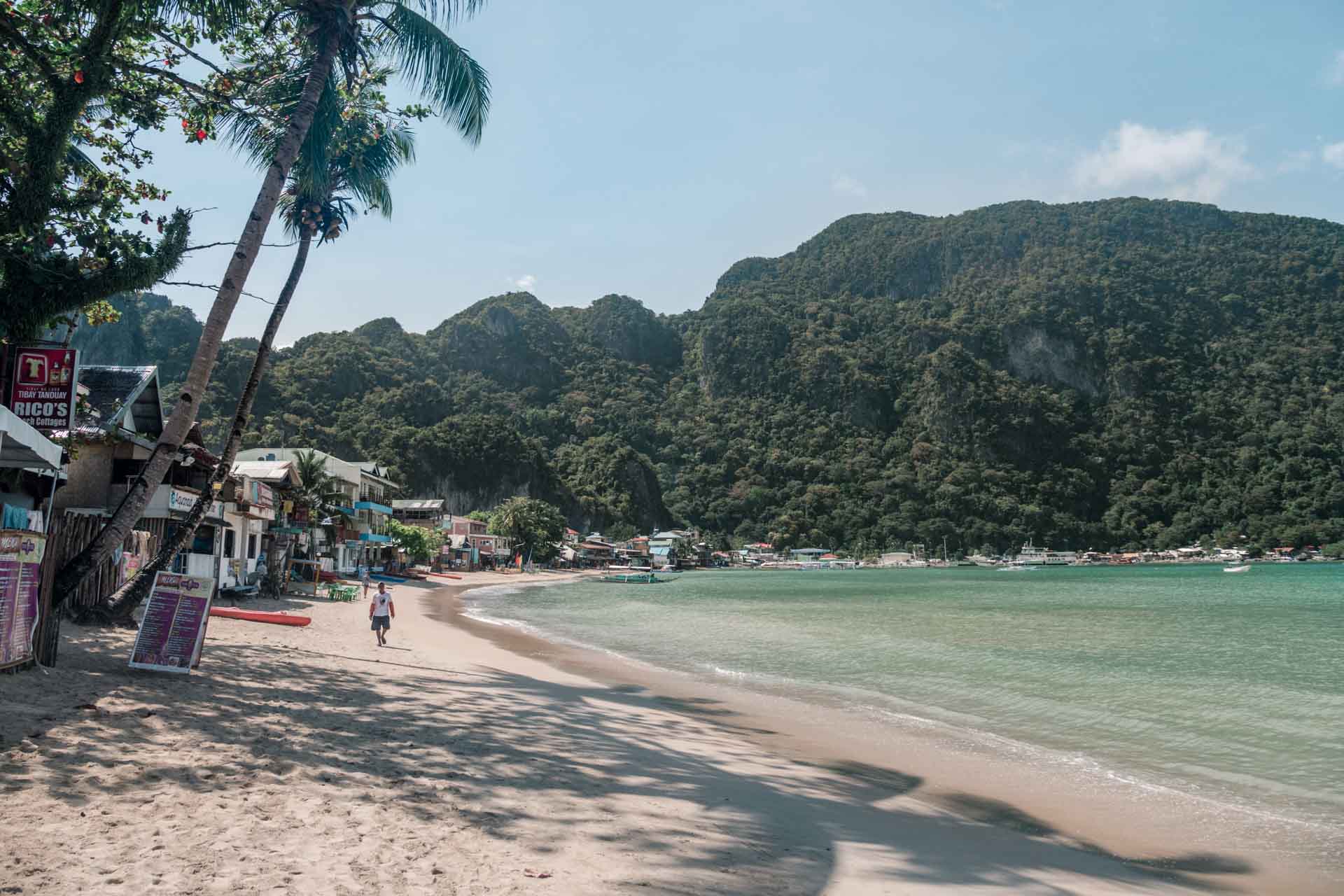 El Nido Beach during the day