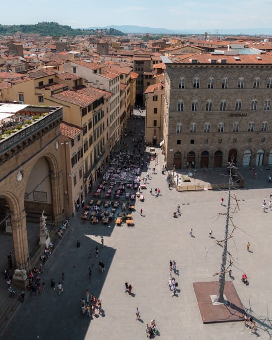 Piazza della Signoria from the Arnolfo tower