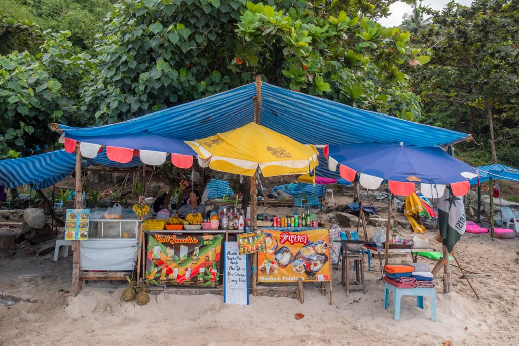 Beach stall on Freedom Beach