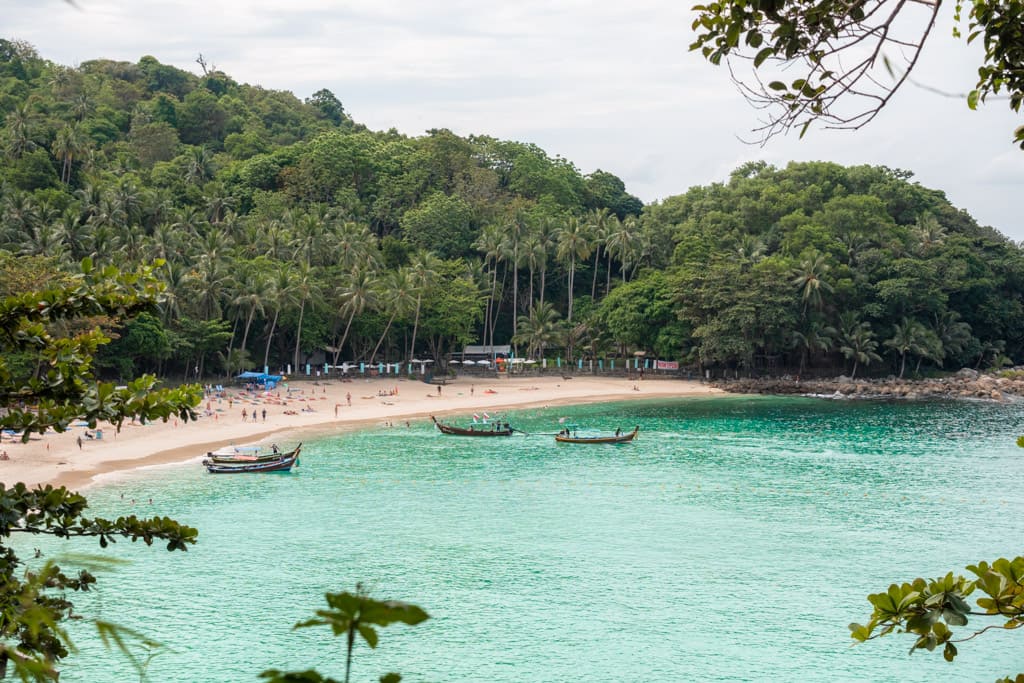 Longtail boats at Freedom Beach