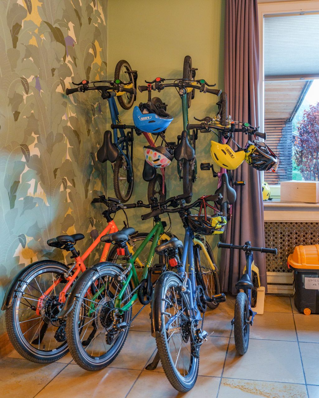 Bikes in various sizes to borrow at Leiners