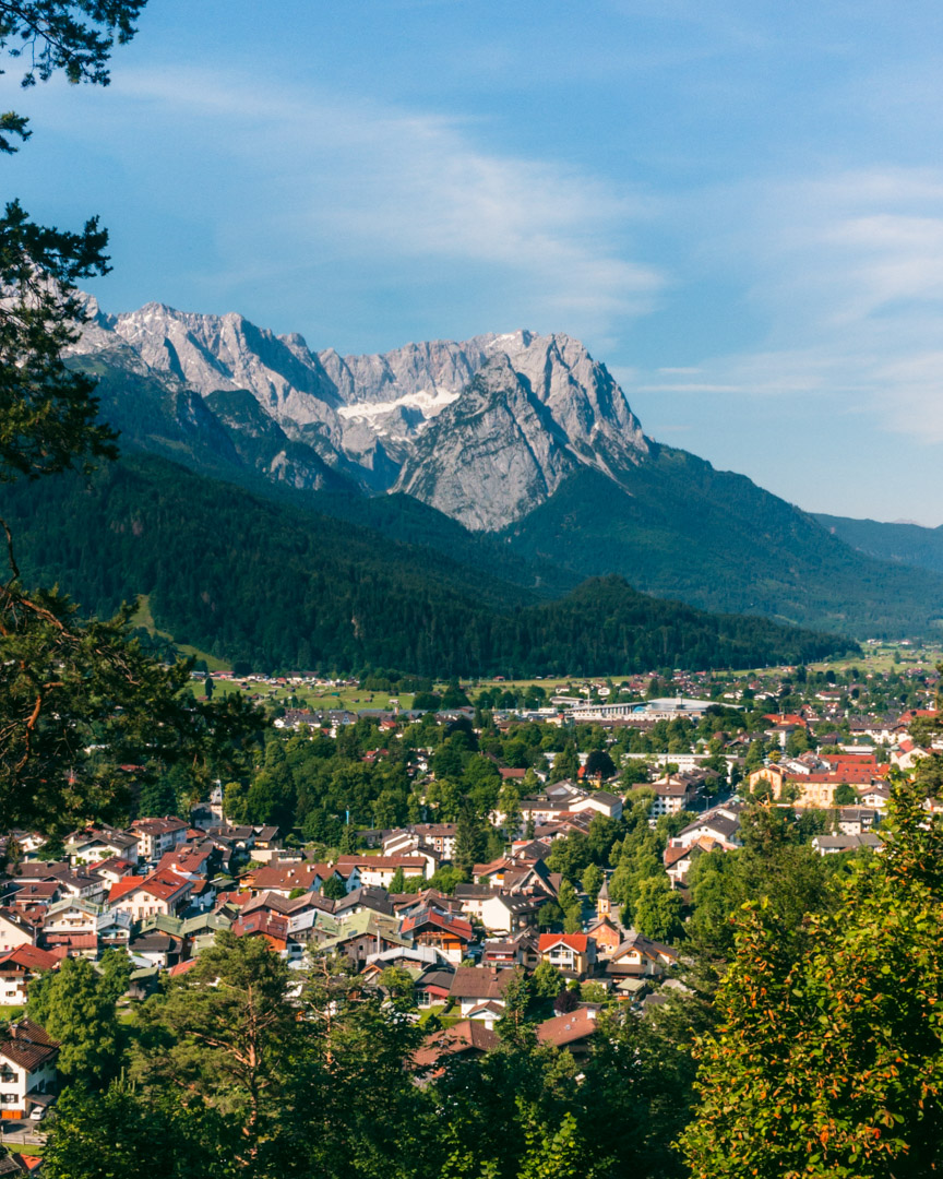 Great views over Garmisch-Partenkirchen