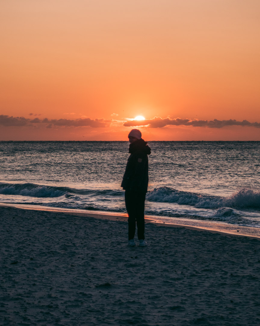 Victoria at the beach at Grenen in Skagen