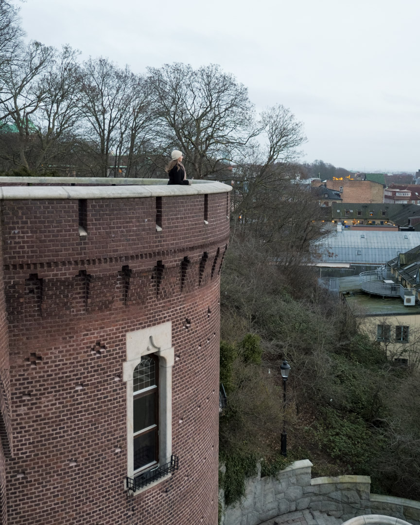 Views from the top of the stairs over Helsingborg