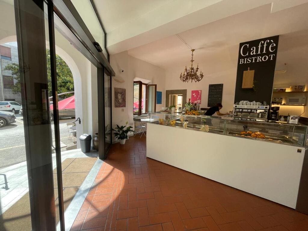 The café at Hotel Caffè Verdi in Pisa