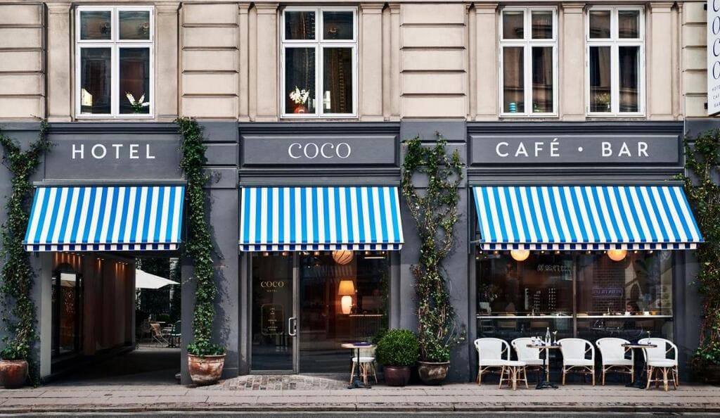 Coco Hotel front in Vesterbro