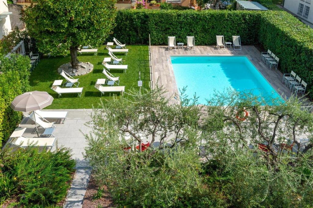 Pool area at Hotel San Marco