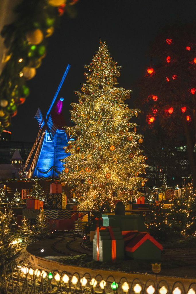 Christmas tree in Tivoli Gardens