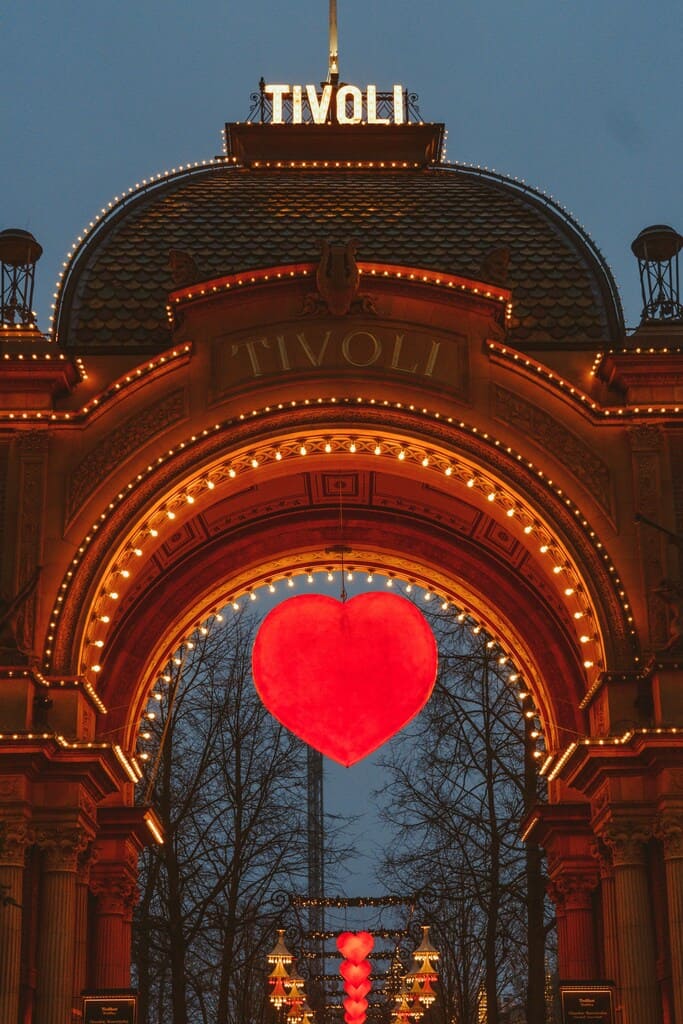 Christmas in Tivoli, seen from the main entrance