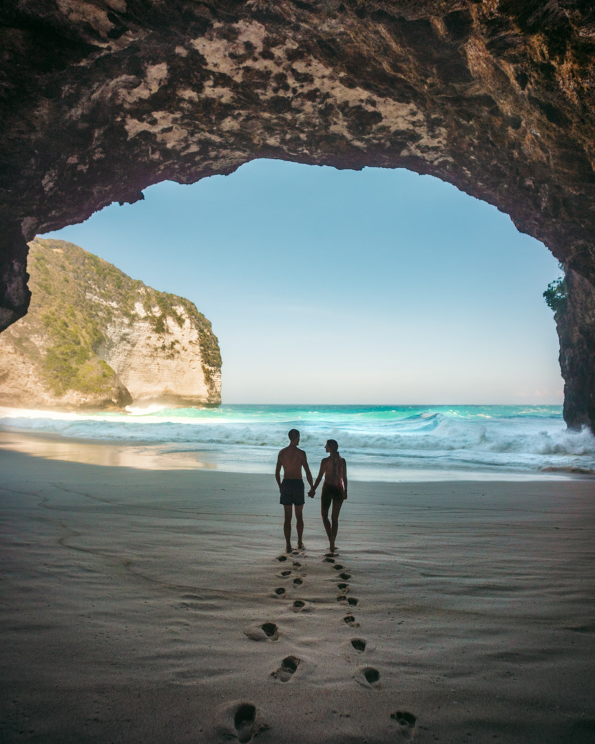 Cool cave on the beach