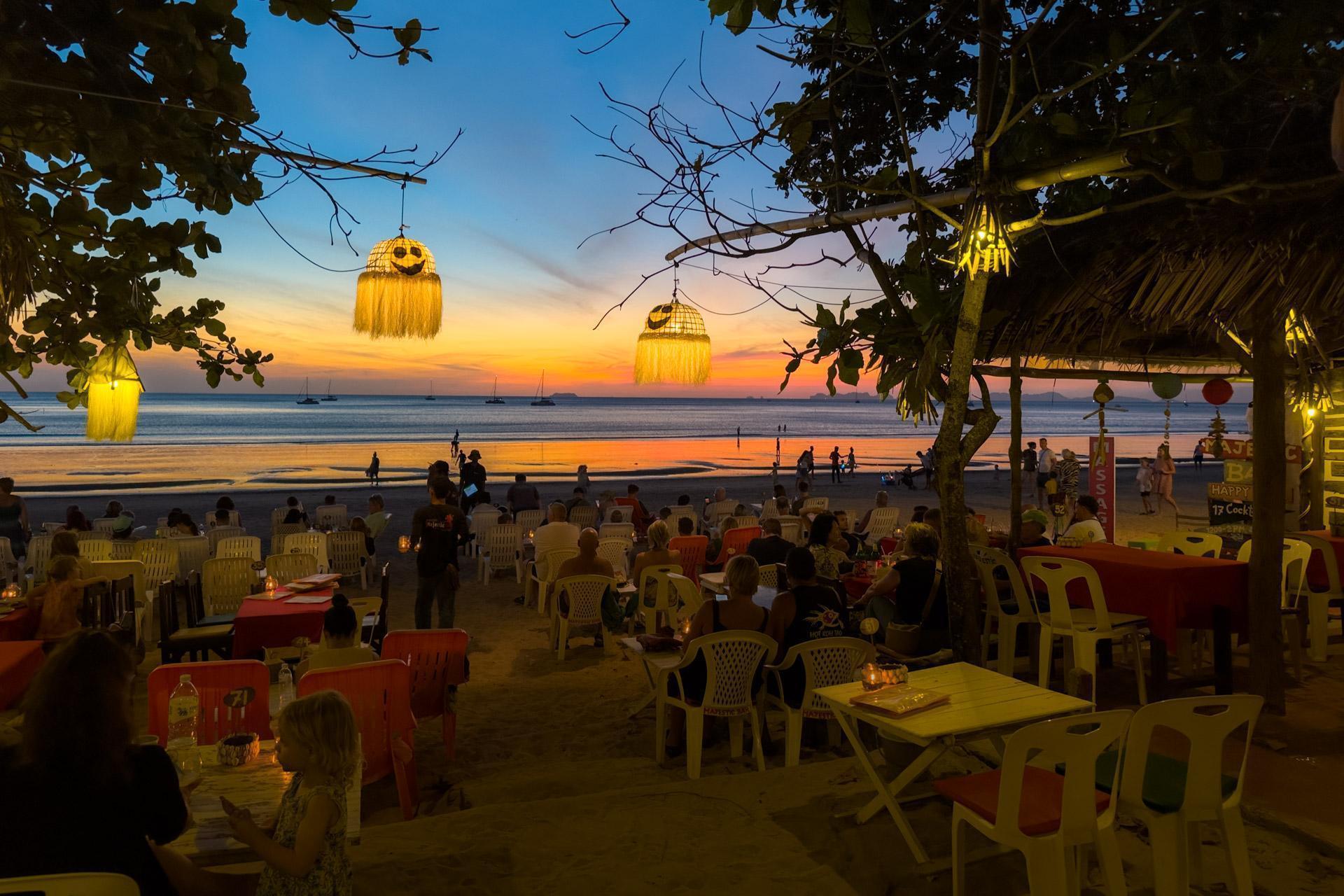 Klong Dao sunset from a restaurant