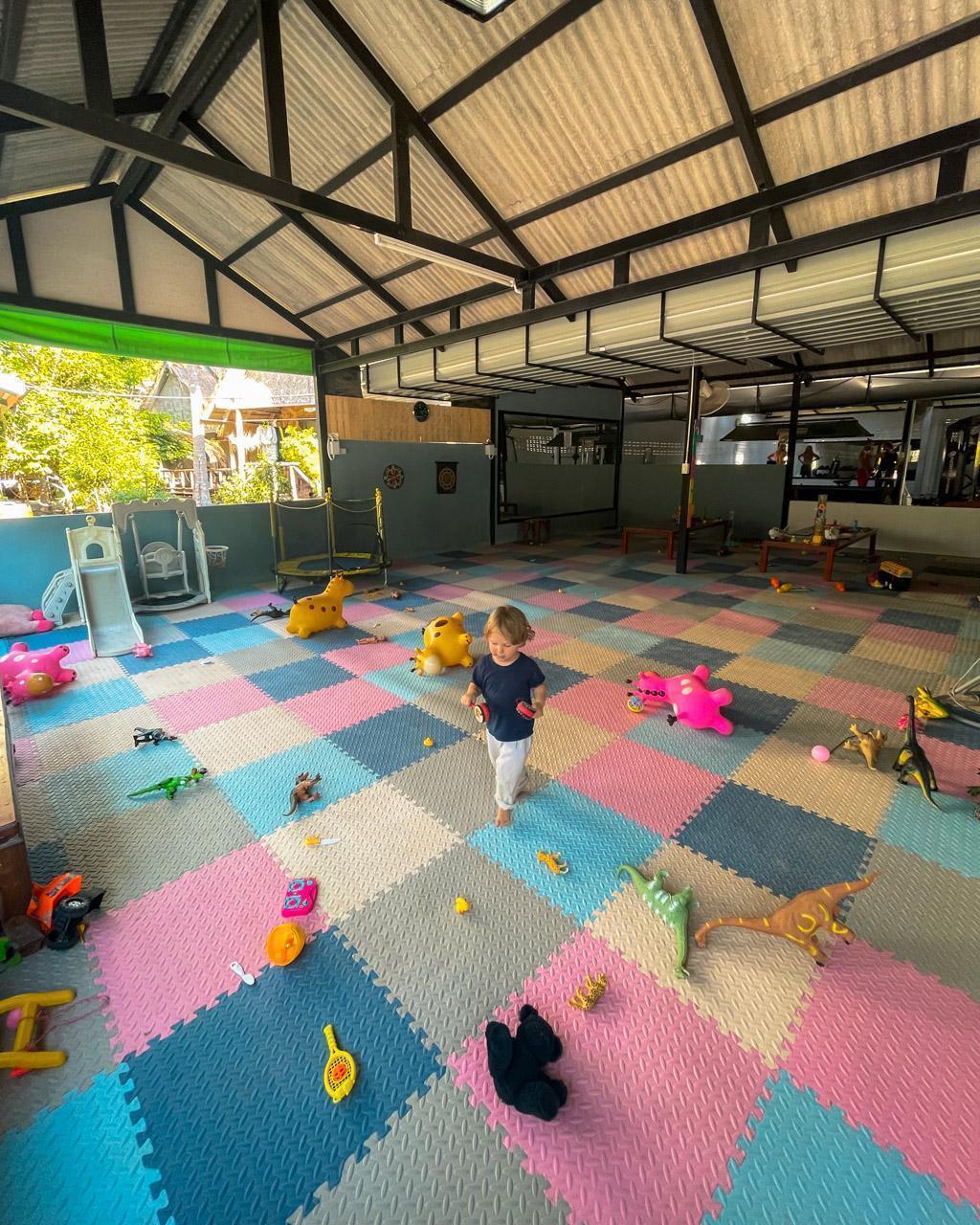 Kids play area at Thai Cat in Koh Lanta
