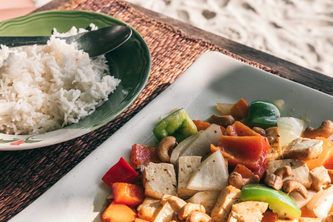 Thai food on the beach
