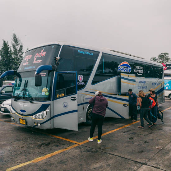 The Thai buses are in good condition