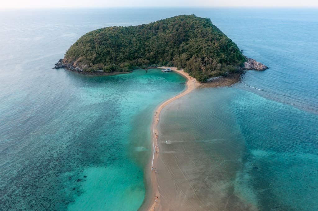 Sandbar leading to Koh Ma