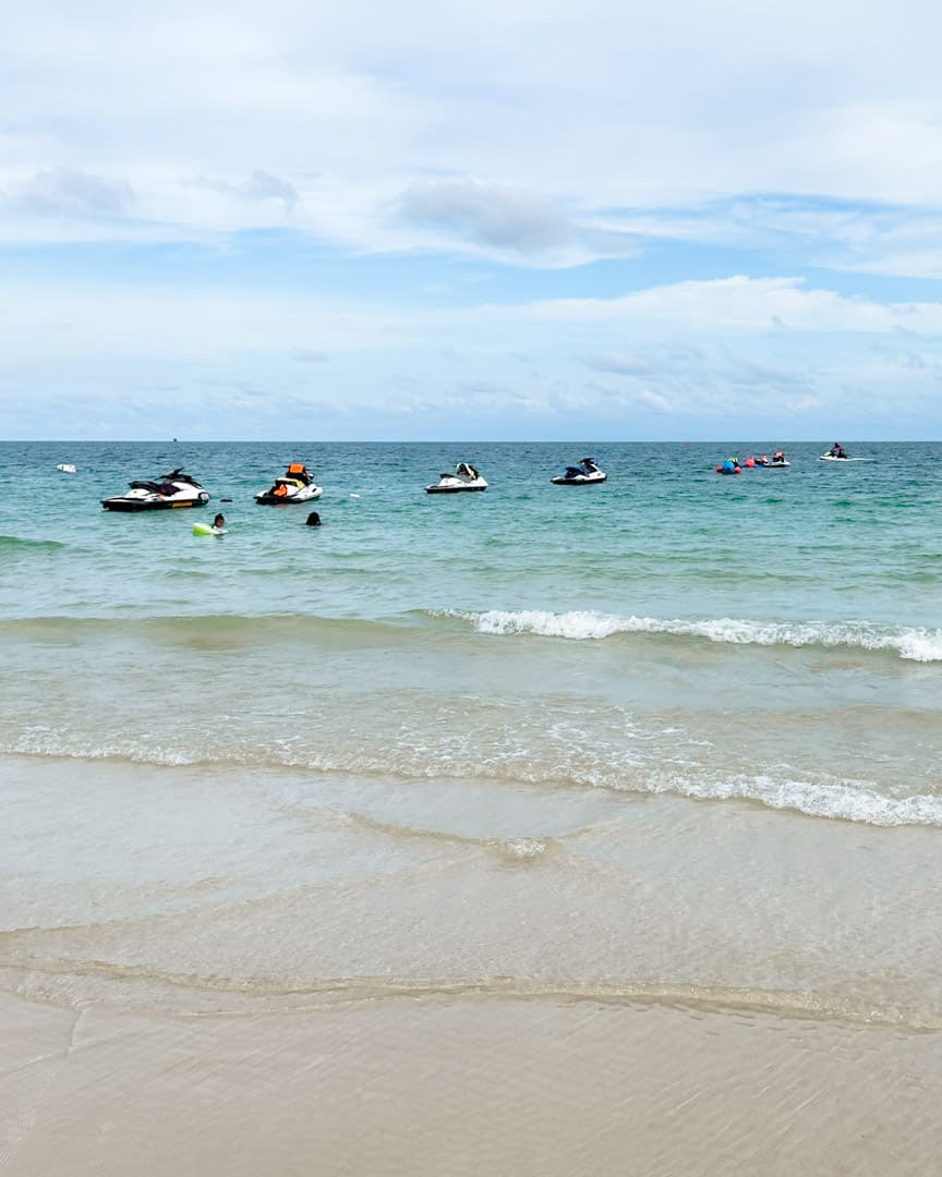 Jet ski in Koh Samet at Sai Kaew Beach