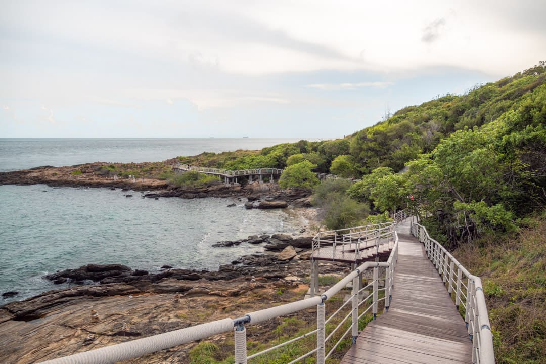 The walkway at the southernmost tip of Koh Samet