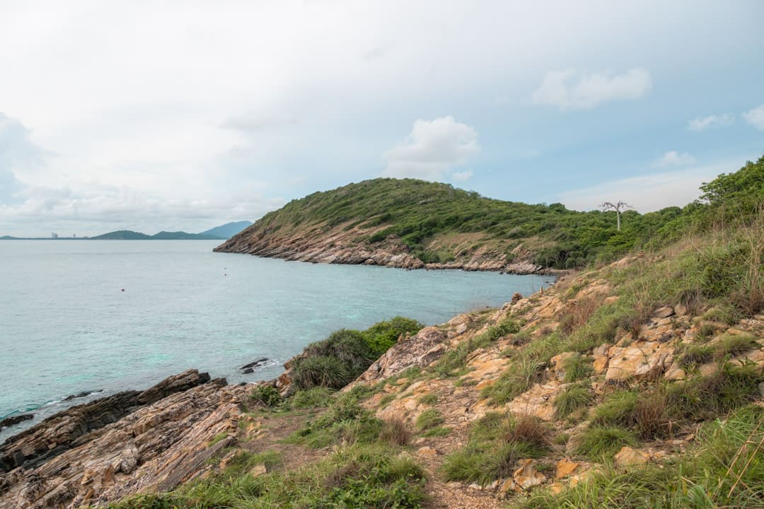 Sea and landscape on the southern part of the island